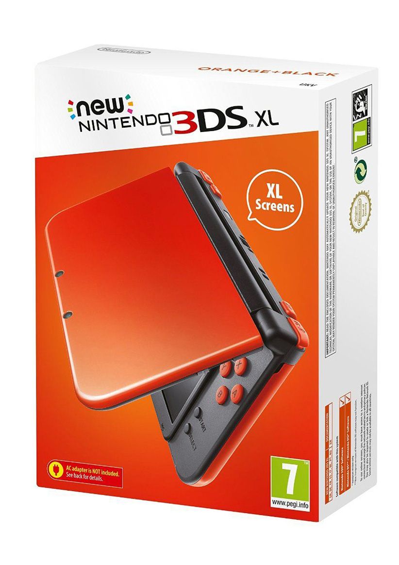 The New 3DS XL Orange and Black Console on Nintendo 3DS SimplyGames