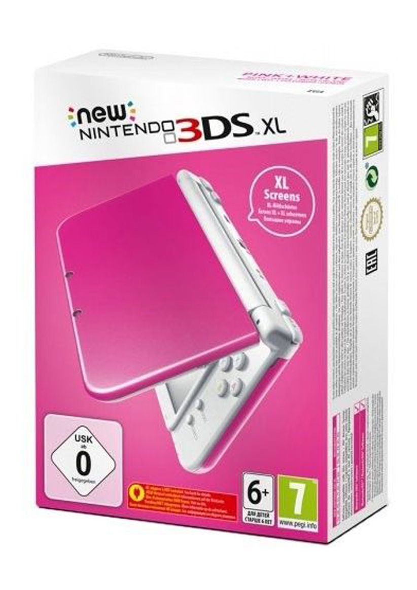 The New 3DS XL Pink and White Console on Nintendo 3DS SimplyGames