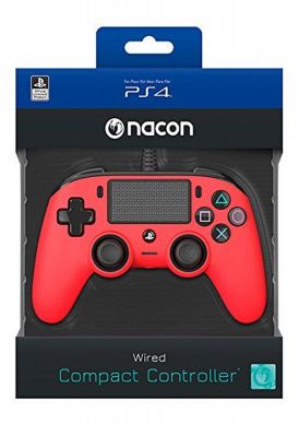 PS4 Officially Licensed Red Nacon Wired Controller... 