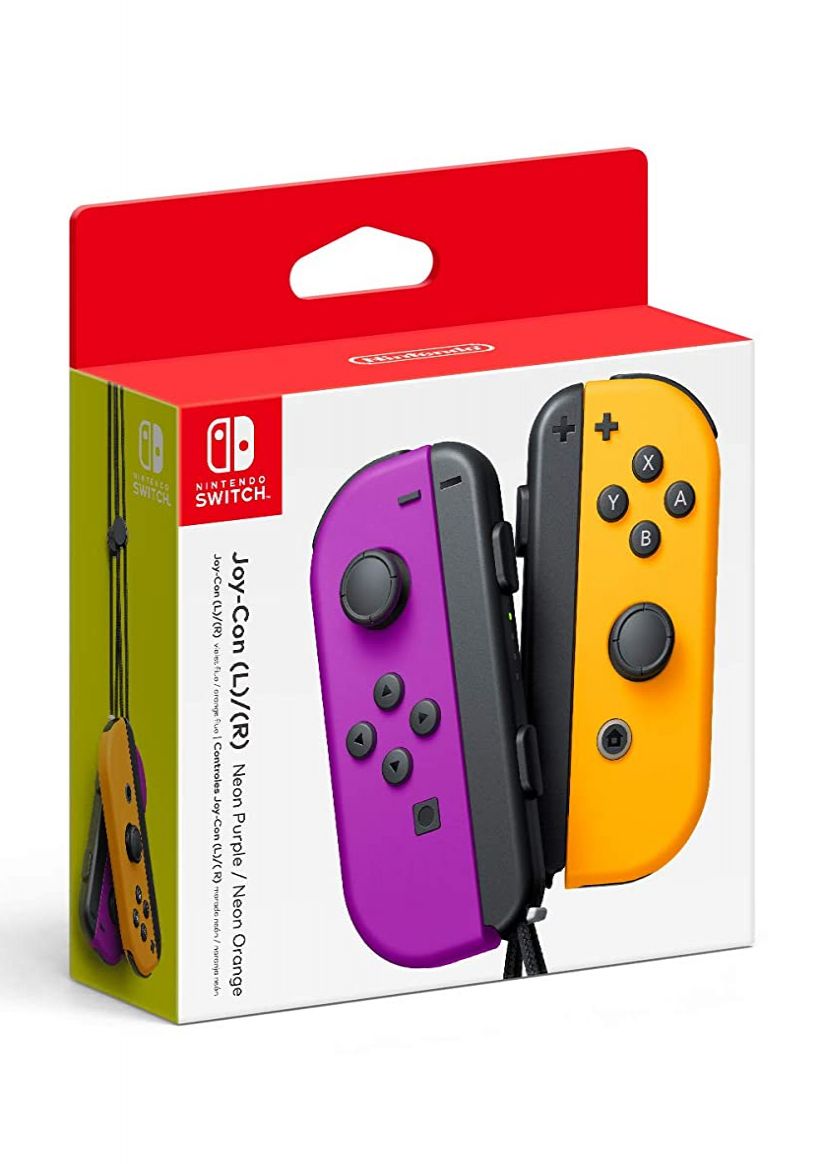 Joy-Con Controller Pair - Neon Purple/Orange on Nintendo Switch