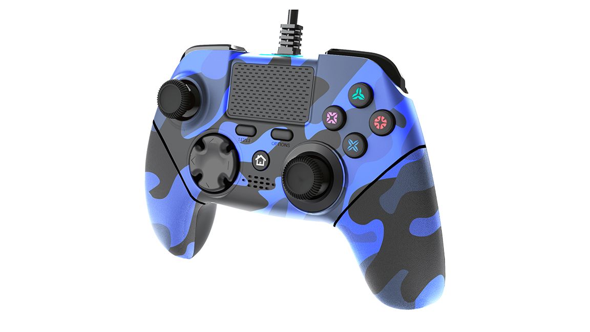 Mayhem MK1 PS4 Wired Controller Blue Camo on PS4 SimplyGames