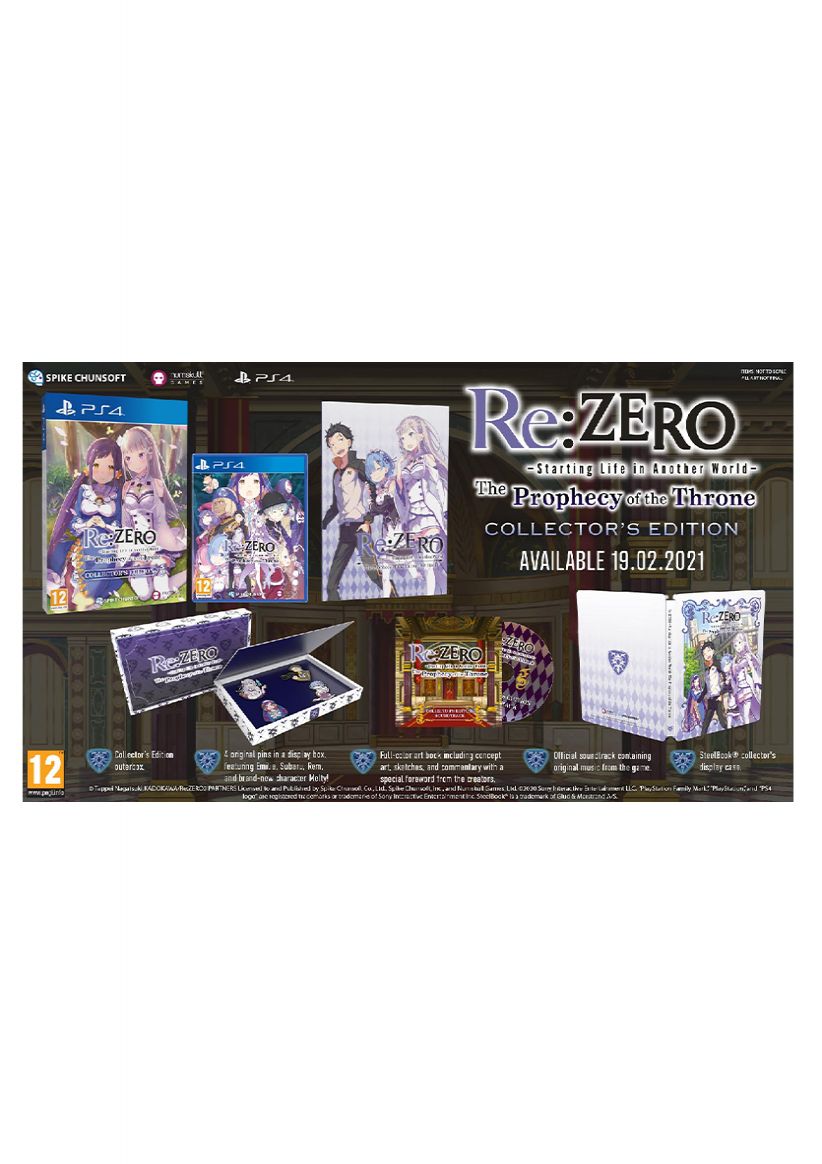 Re:ZERO The Prophecy of the Throne - Limited Edition on PlayStation 4