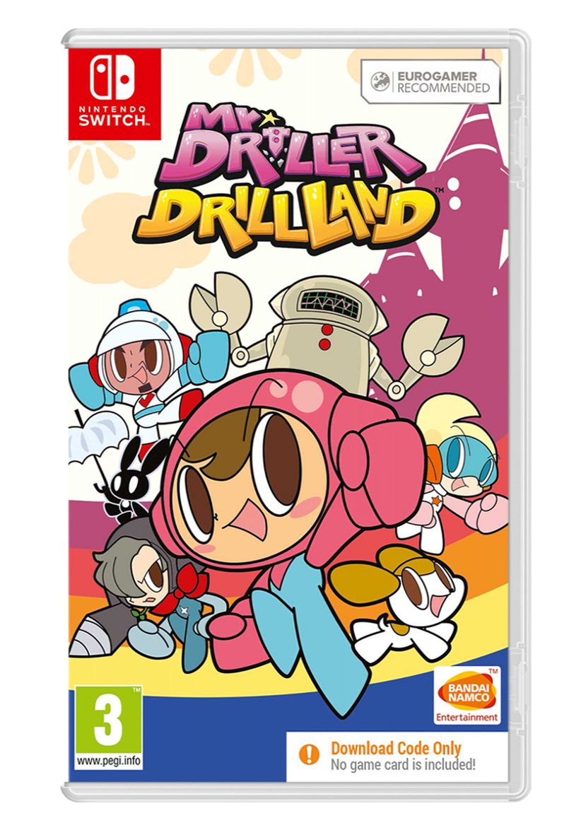 Mr. Driller DrillLand - Code in a Box on Nintendo Switch