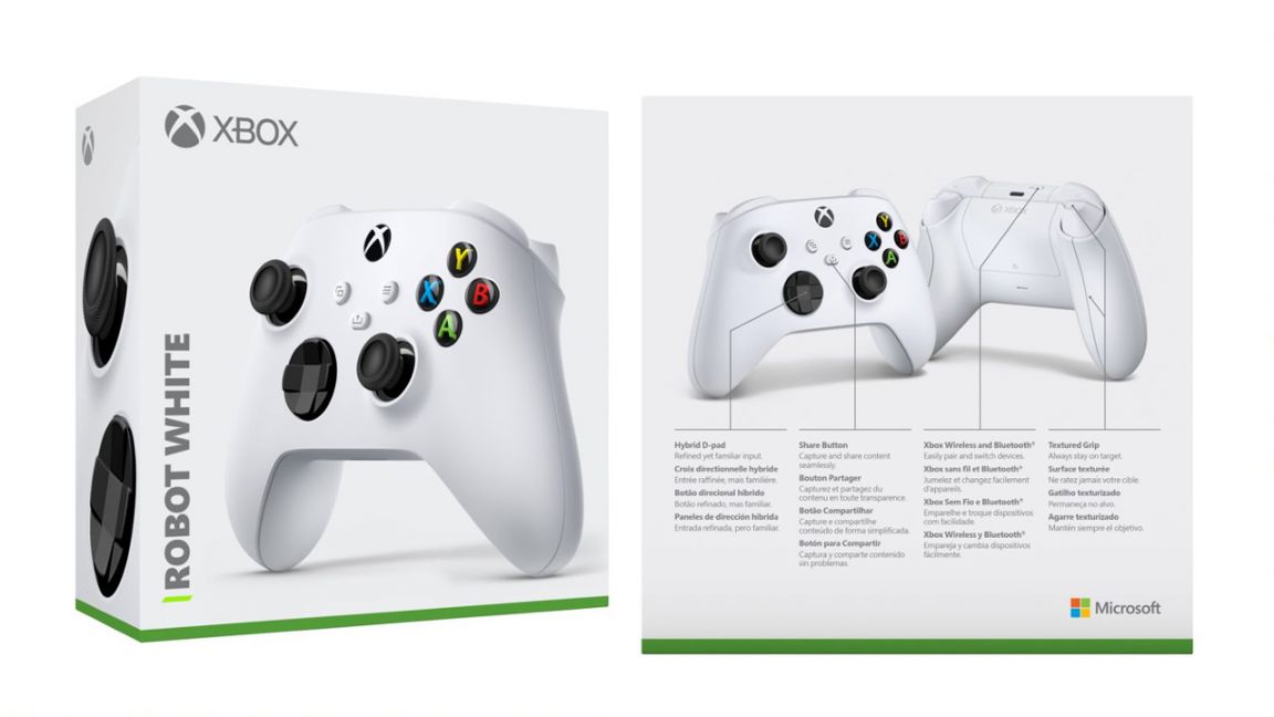 Xbox Wireless Controller – Robot White for Xbox Series X