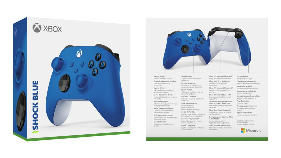 Xbox Wireless Controller - Shock Blue on Xbox Series X ...