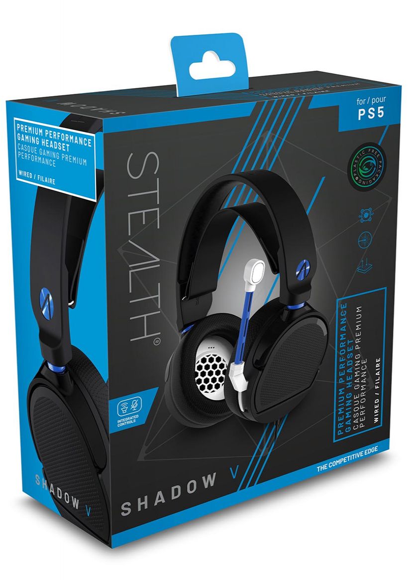 Stealth SP-Shadow V Stereo Gaming Headset - Black on PlayStation 5