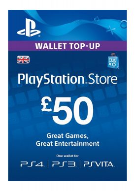PSN £50 Wallet Top Up Card... 