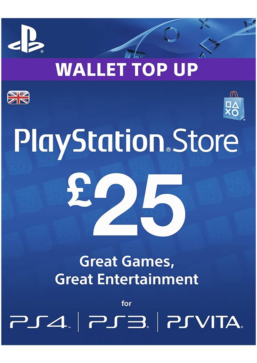 PSN £25 Wallet Top Up Card on PlayStation 4