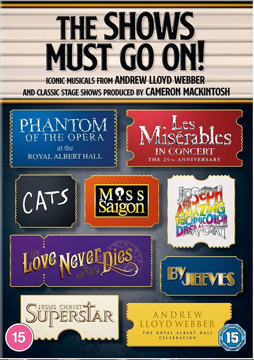 The Shows Must Go On! Ultimate Musicals Collection on DVD
