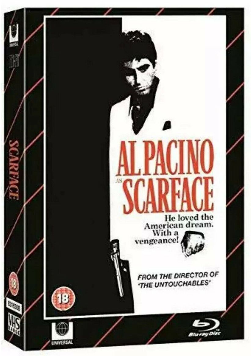 Scarface VHS Packaging Limited Edition on Blu-ray