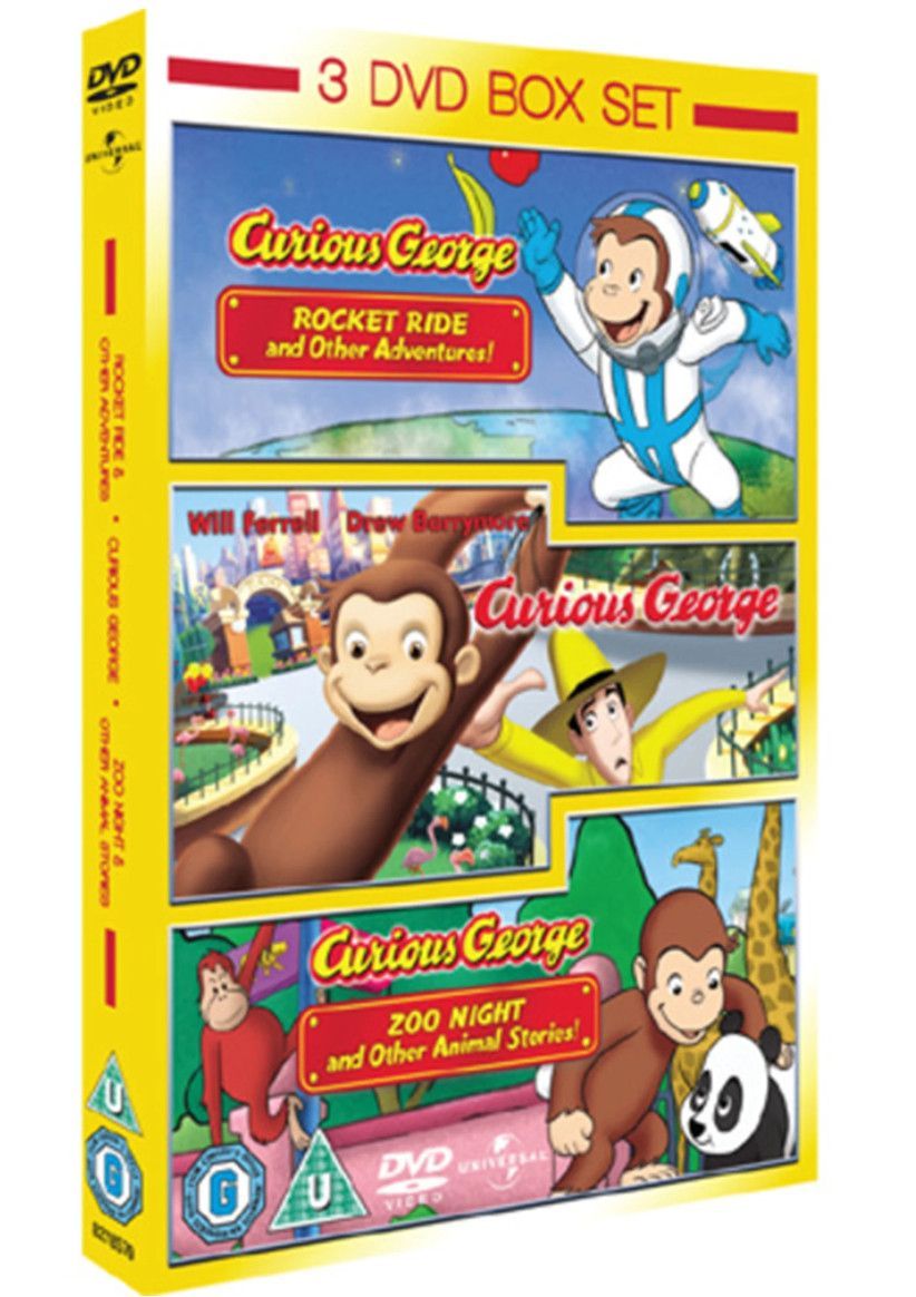 Curious George Vol 1/Vol 2/Curious George The Movie on DVD