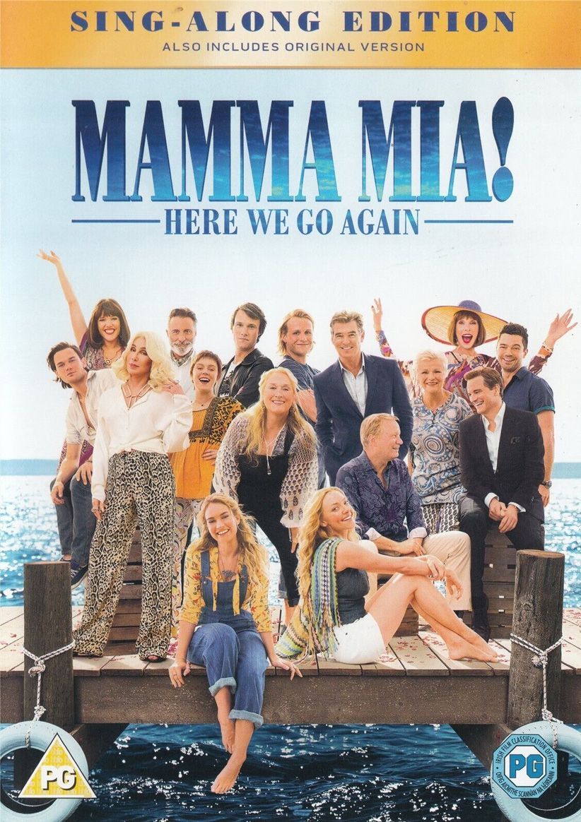 Mamma Mia Here We Go Again Sing-along Edition on DVD