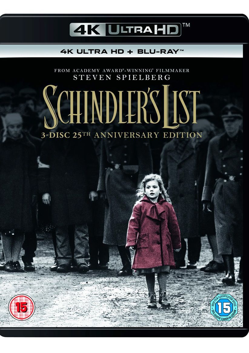 Schindler's List - 25th Anniversary Bonus Edition (4K Blu-ray Ultra-HD) on 4K UHD