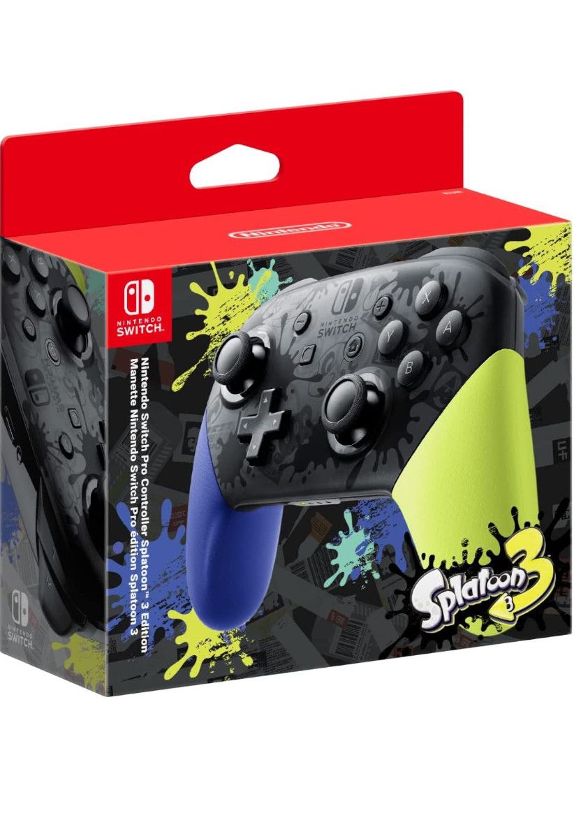Nintendo Switch Pro Controller Splatoon 3 Edition on Nintendo Switch