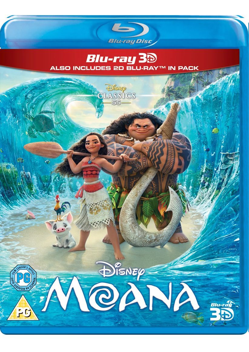 Moana (3D) on Blu-ray