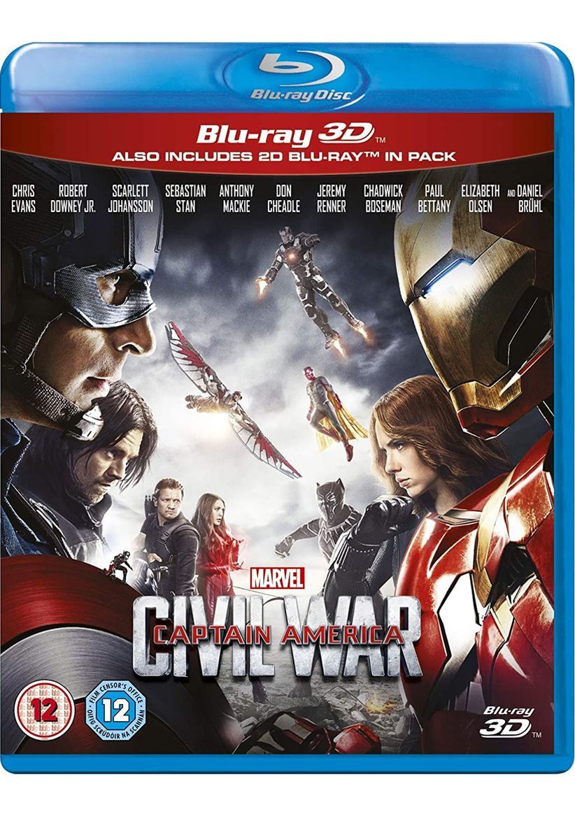 Captain America: Civil War (3D) on Blu-ray