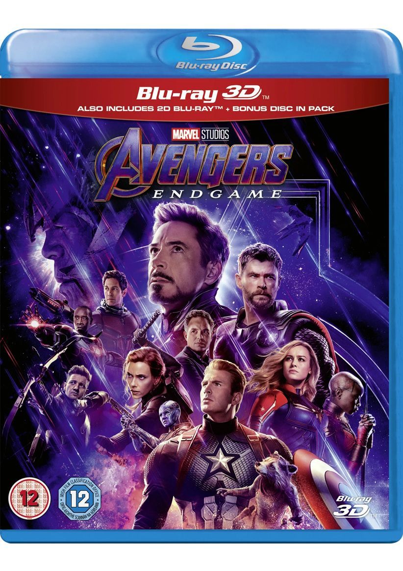 Avengers: Endgame 3D Includes Bonus Disk on Blu-ray