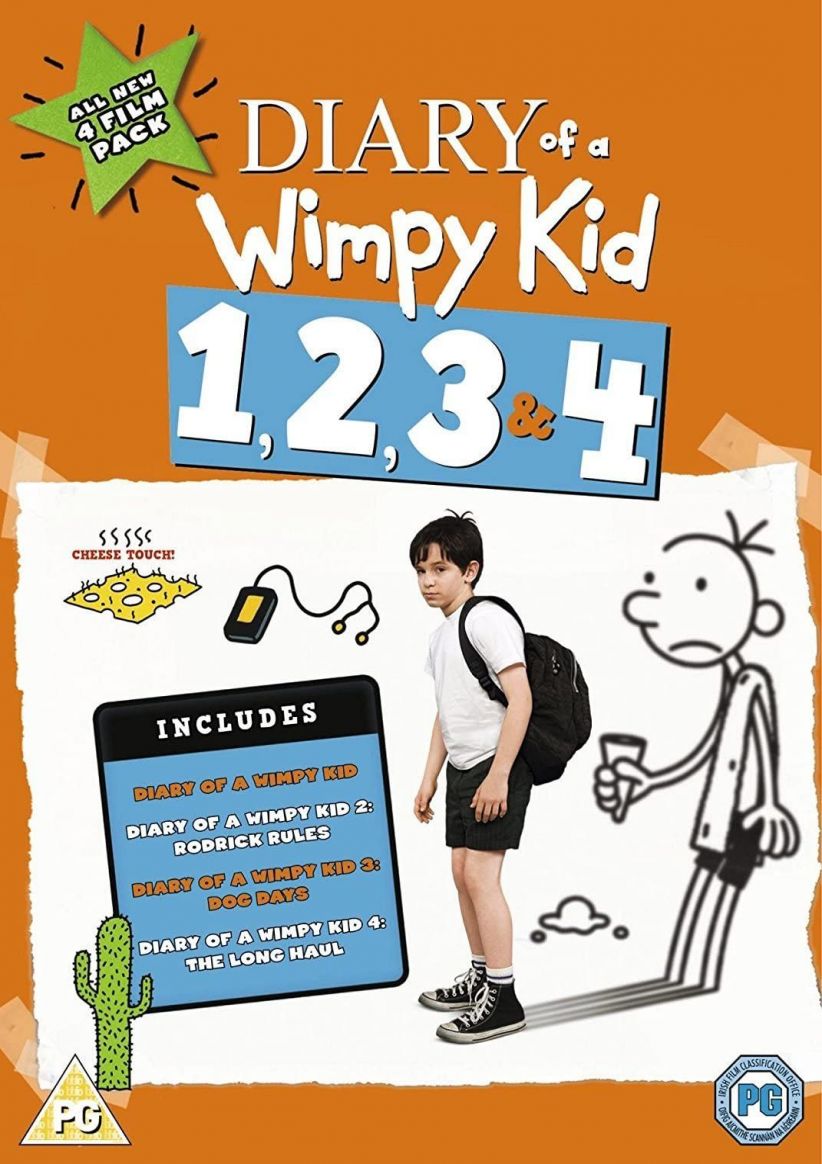 Diary Of A Wimpy Kid 1, 2, 3 & 4 on DVD