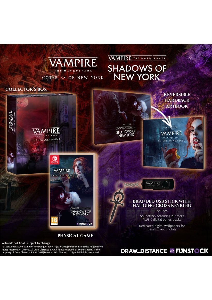 Vampire the Masquerade Coteries and Shadows of New York Collectors on Nintendo Switch