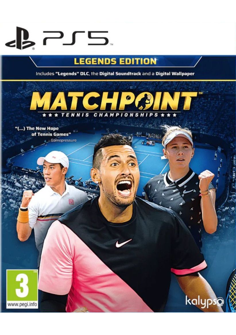 Matchpoint Tennis Championship Legends Edition on PlayStation 5