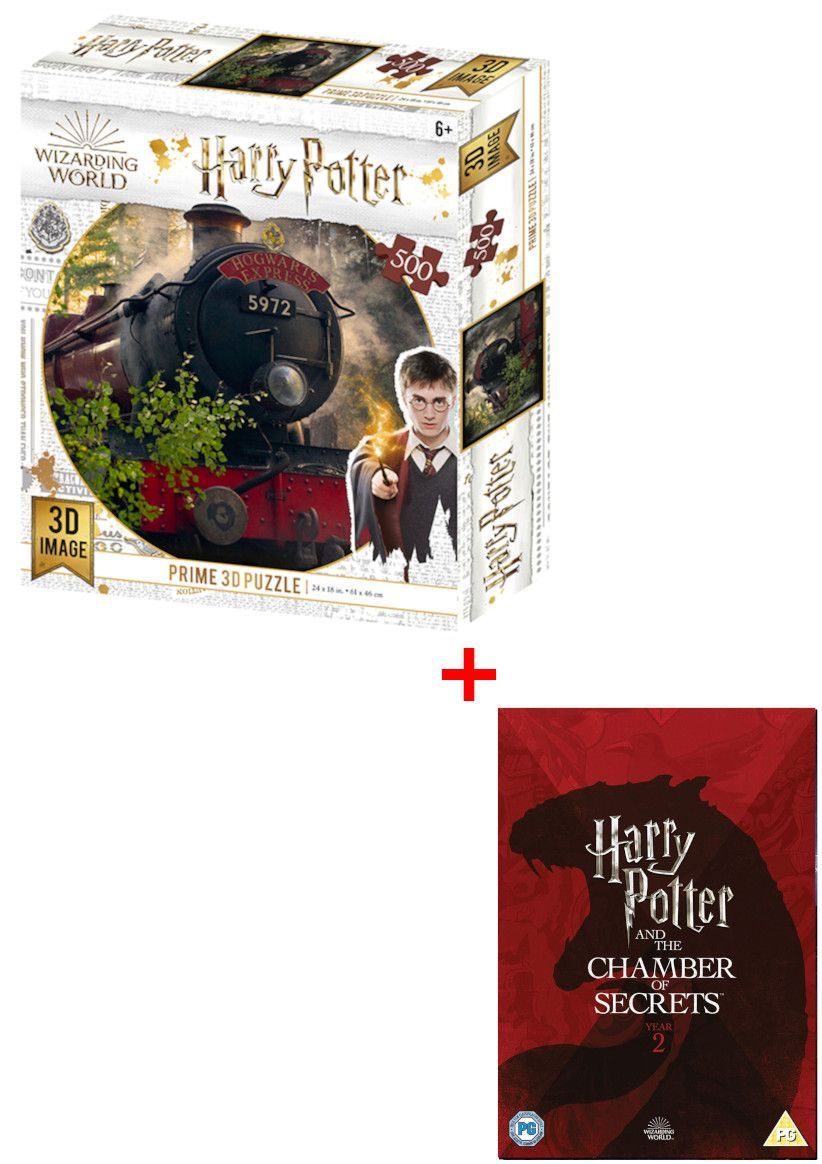 Hogwarts Express 500pc 3D Jigsaw  + Harry Potter & the Chamber of Secrets