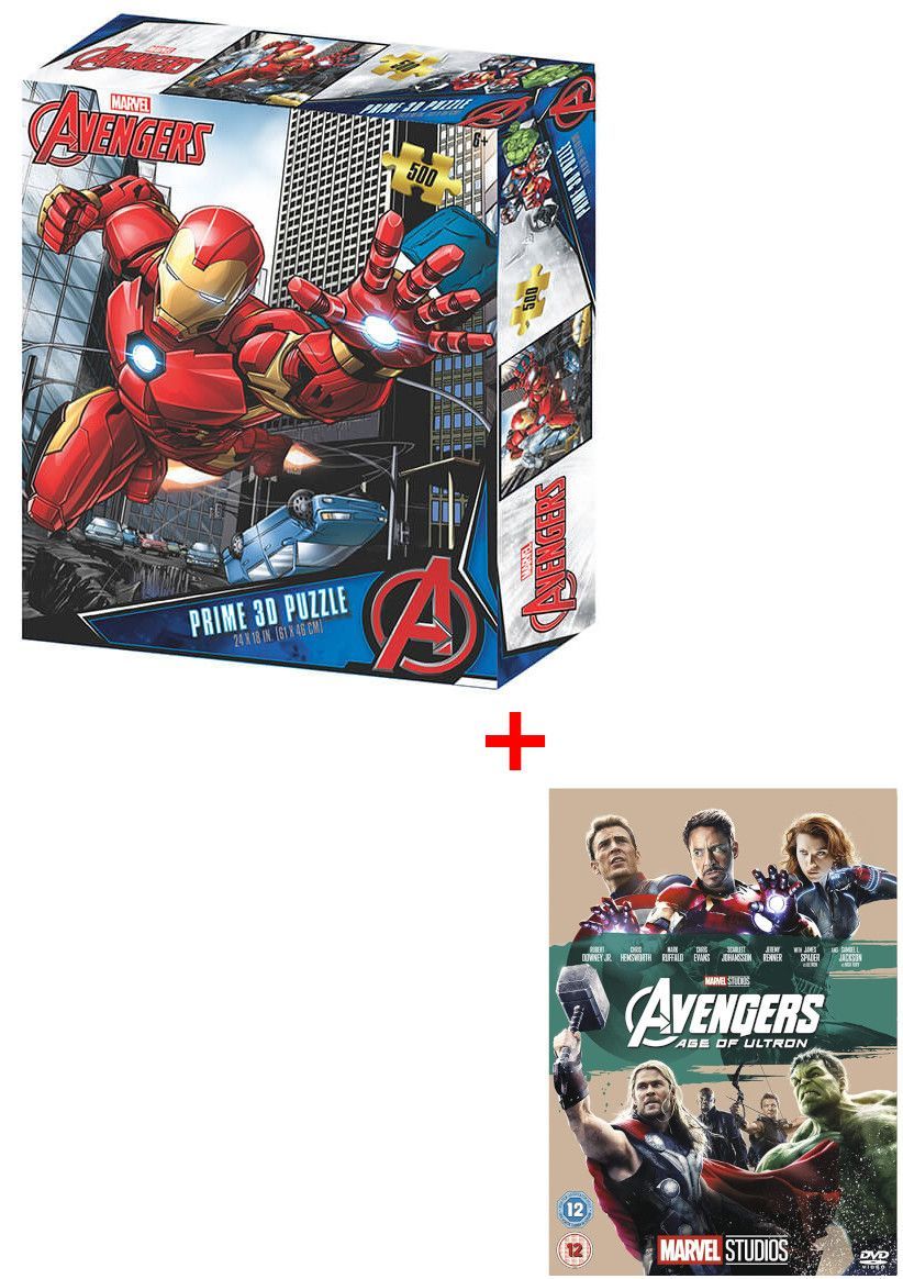 Iron Man 500 Piece 3D Jigsaw Puzzle + Avengers: Age Of Ultron