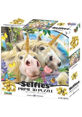 Selfies - Unicorn 3D 48 Piece Jigsaw Puzzle... 