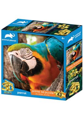 Parrot 63 Piece 3D Jigsaw Puzzle... 