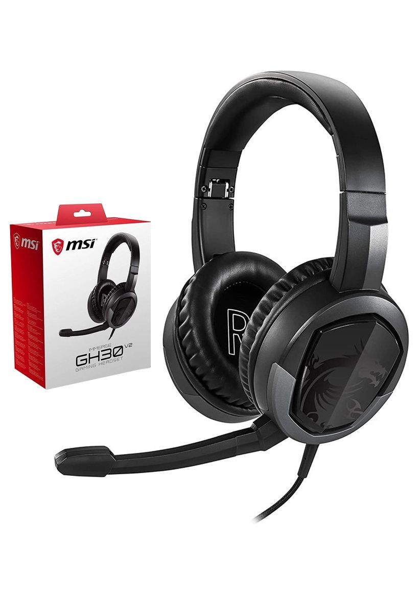 MSI IMMERSE GH30 V2 Gaming Headset Black (Wired)
