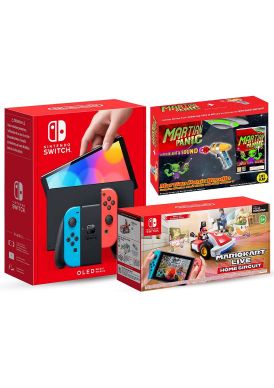 Nintendo Switch Console Mario Kart Live Bundle (Neon OLED Mo... 
