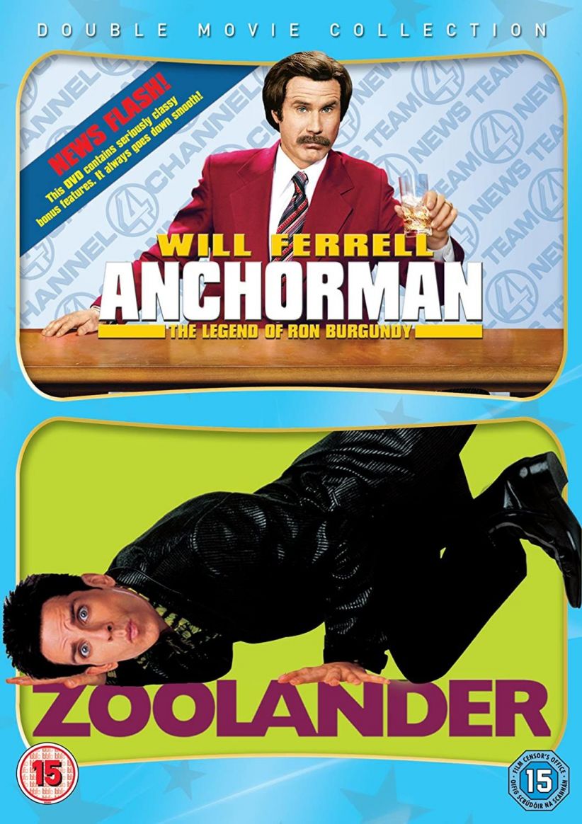 Anchorman - The Legend Of Ron Burgundy/Zoolander on DVD