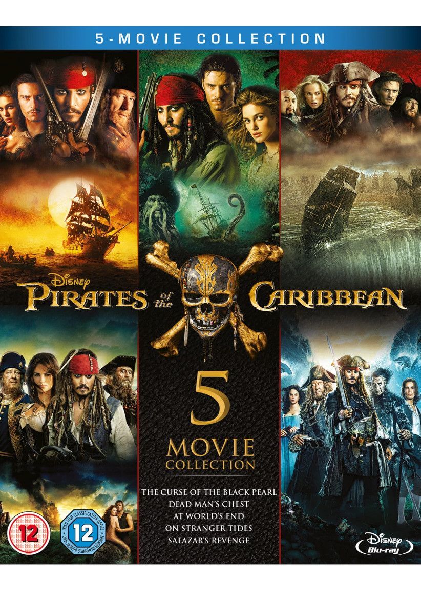 Pirates of the Caribbean 1-5 on Blu-ray