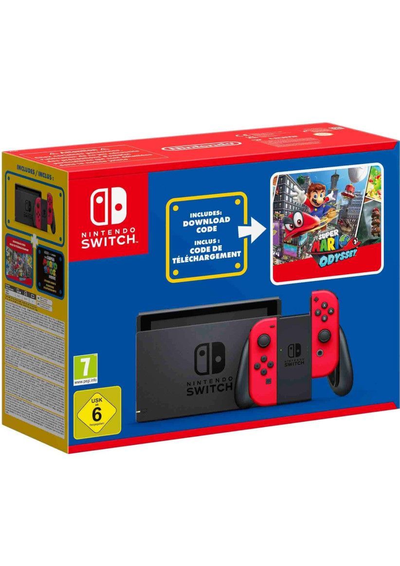 Nintendo Switch 1.1 Game Console - Super Mario Odyssey Bundle