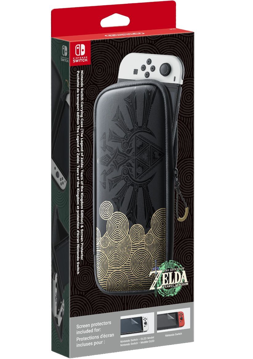 Nintendo Switch Official Zelda Tears of the Kingdom OLED Travel Case + Poster on Nintendo Switch