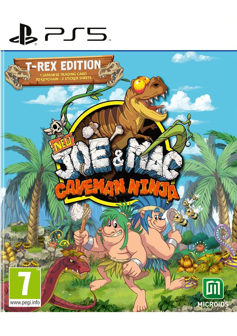 New Joe & Mac: Caveman Ninja - T-Rex Edition on PlayStation 5