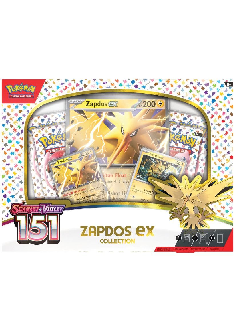 Pokémon TCG: Scarlet & Violet - 151 Zapdos ex Collection on Trading Cards