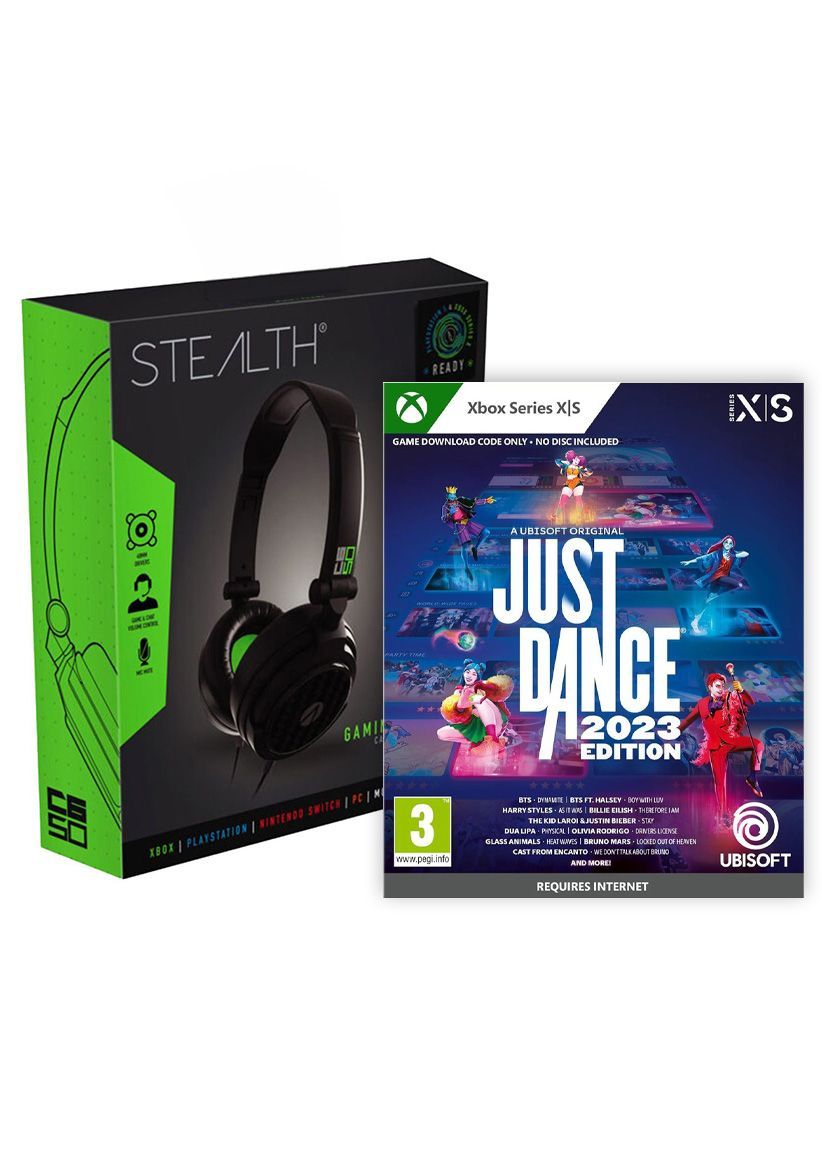 Headphone Bundle: Just Dance 2023 Edition  (Code-In-A-Box) on Xbox Series X | S