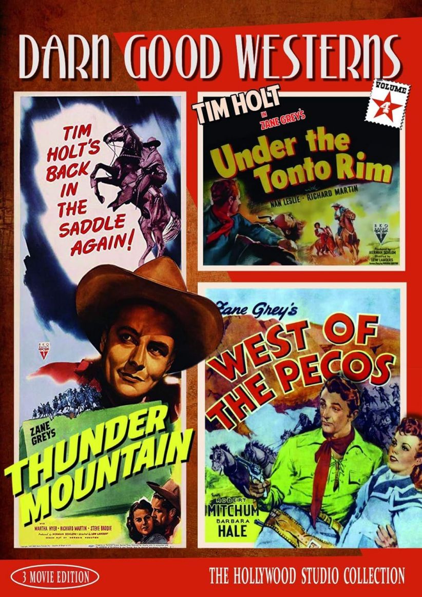 Darn Good Westerns 4 (Thunder Mountain/Under the Tonto Rim/West of Pecos) on DVD