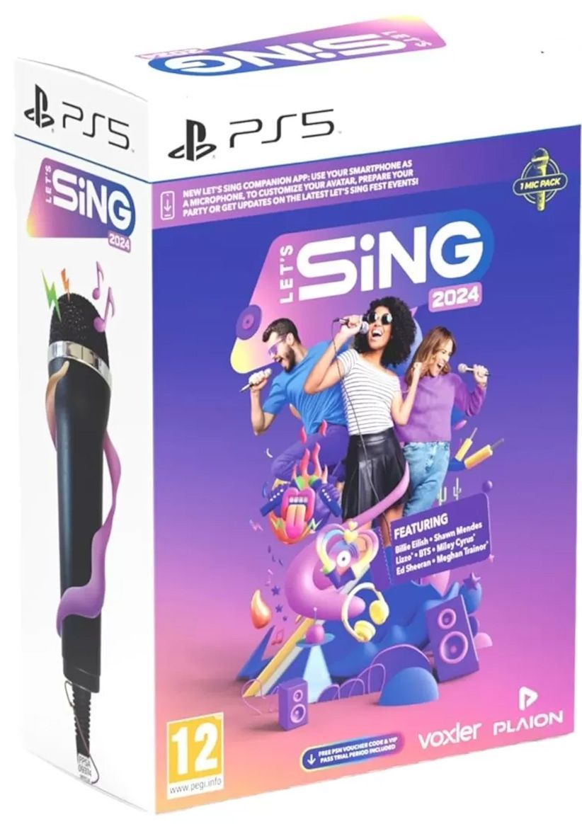 Let's Sing 2024 + 1 Mic on PlayStation 5