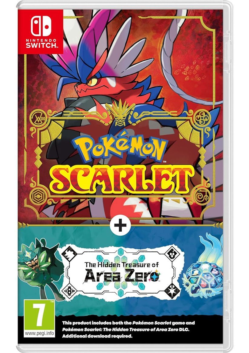 Pokemon Scarlet + The Hidden Treasure of Area Zero DLC on Nintendo Switch