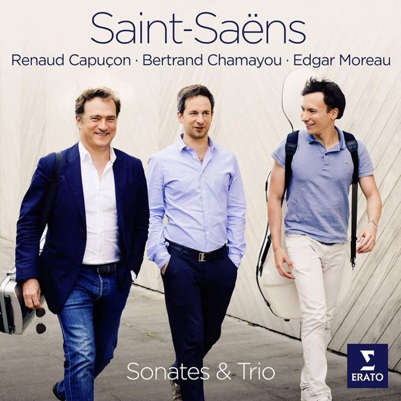 Renaud Capucon & Edgar Moreau & Bertrand Chamayou - Saint-Saens: Sonatas Op 32 & 75, Trio Op 92 on CD