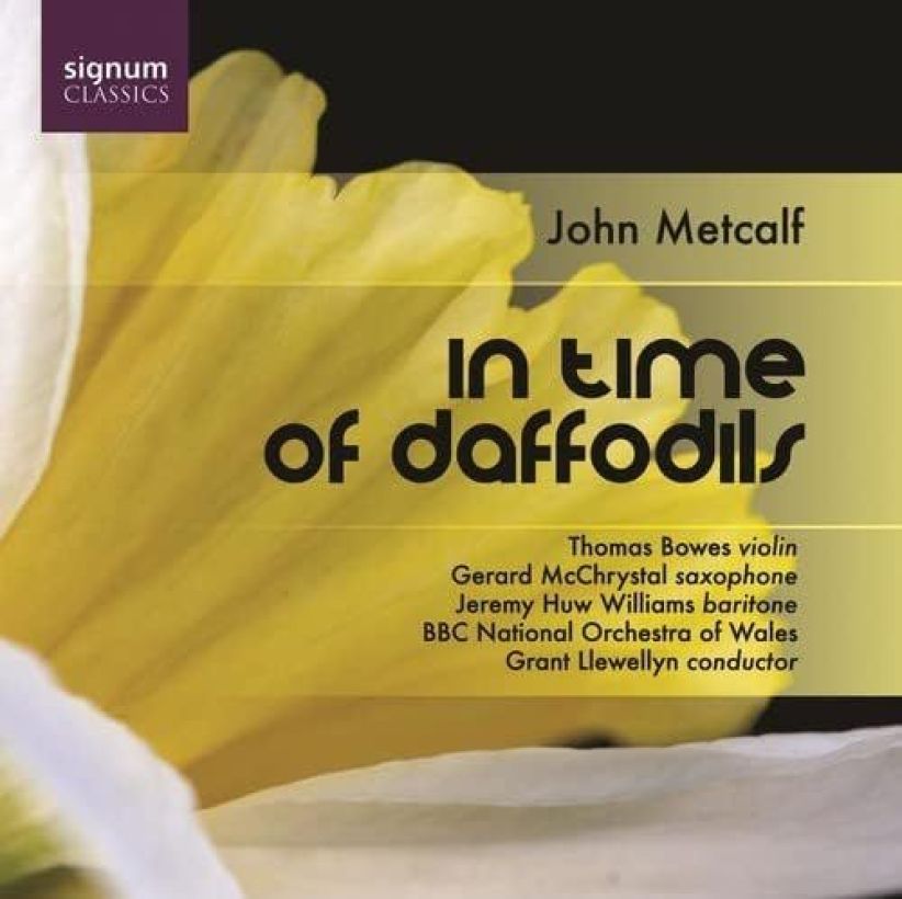 Jeremy Huw Williams - Metcalf - In Time of Daffodils on CD
