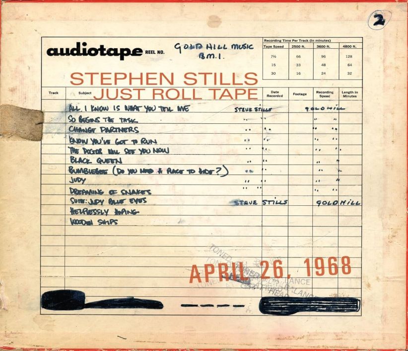 Stephen Stills - Just Roll Tape: April 26, 1968 on CD