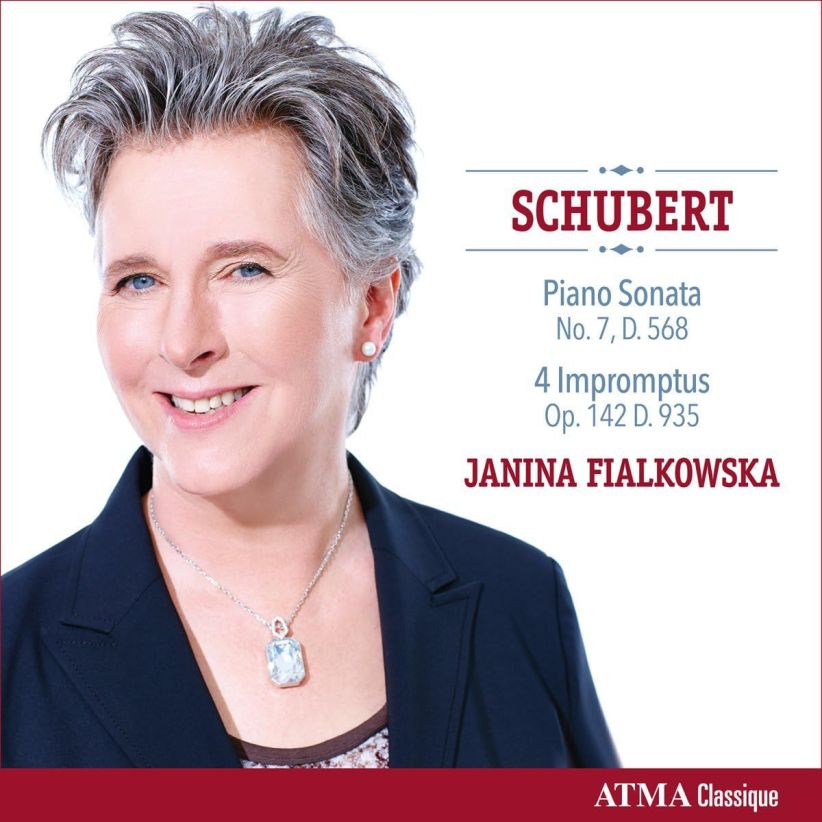 Janina Fialkowska - Schubert: Piano Sonata No. 7 D. 568, 4 Impromptus Op. 142 D. on CD