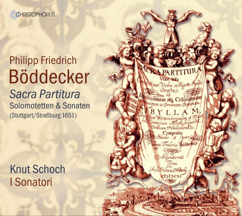 Knut Schoch; I Sonatori - Philipp Friedrich BOddecker - Sacra Partitura on CD
