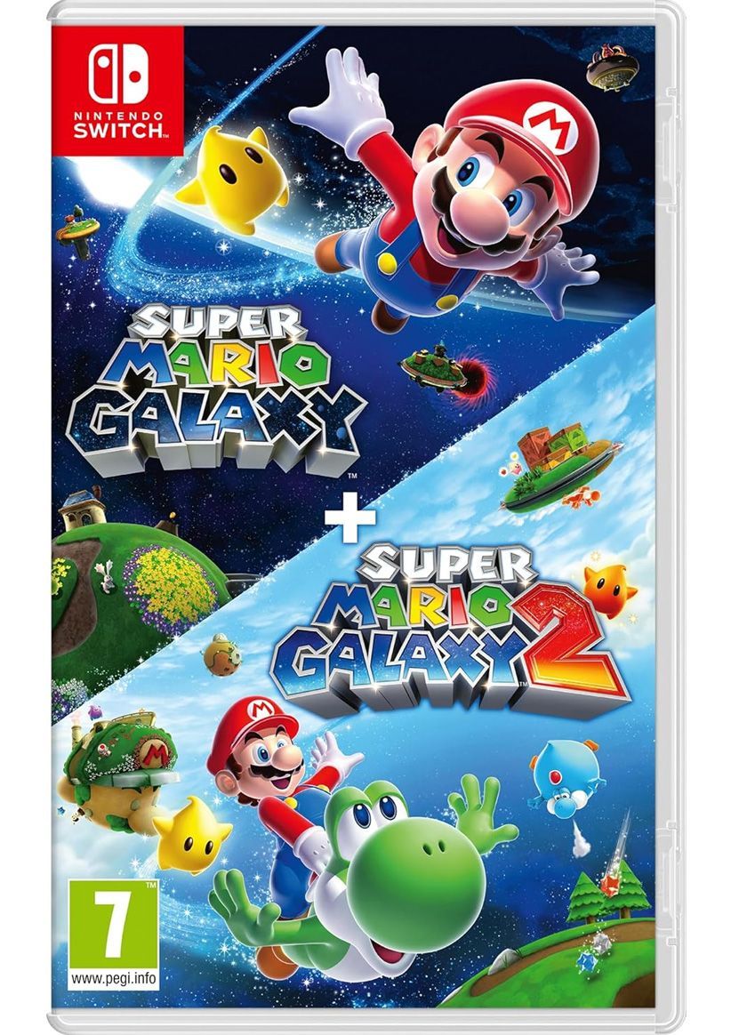 Super Mario Galaxy + Super Mario Galaxy 2 + Microfibre Cloth on Nintendo Switch