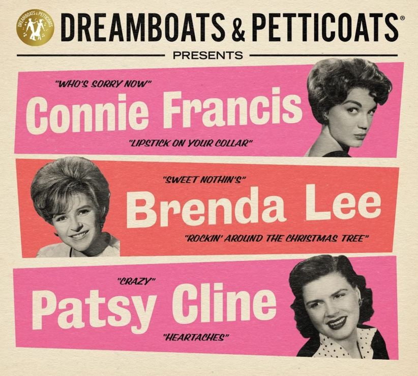 Connie Francis Brenda Lee Patsy Cline - Dreamboats & Petticoats on CD
