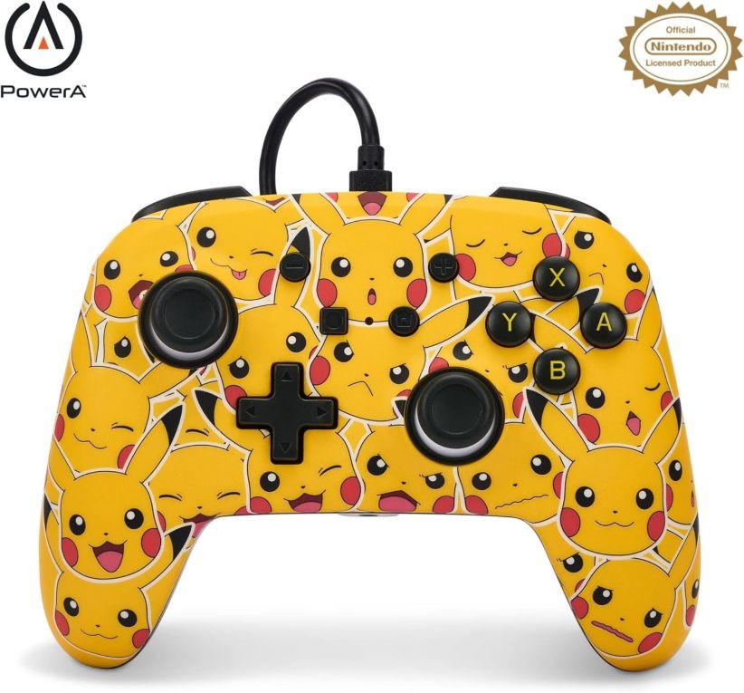 PowerA Enhanced Wired Controller for Nintendo Switch (Pikachu Moods) on Nintendo Switch