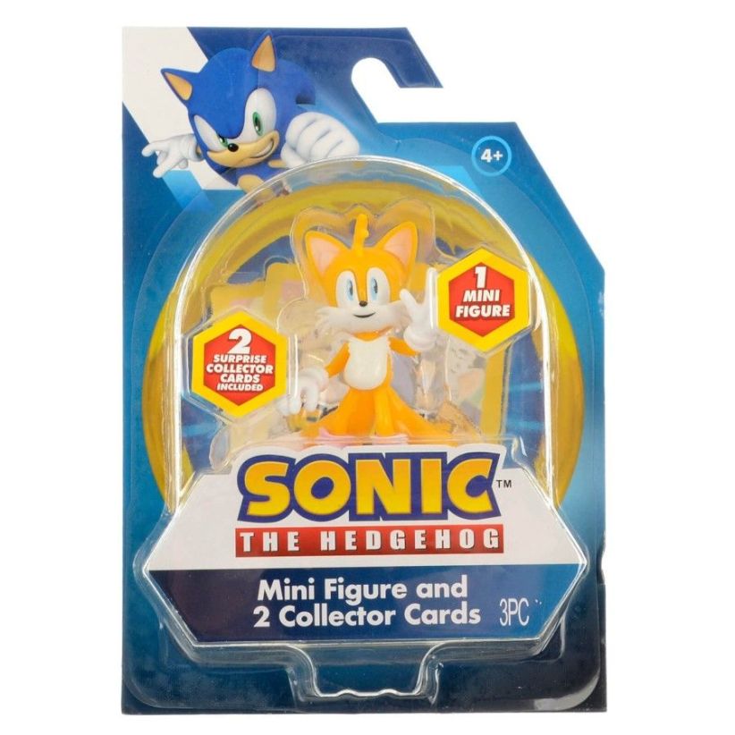 Sonic The Hedgegog 7.5cm Mini Figure with 2 Collector Cards (Tails) on Action Figures