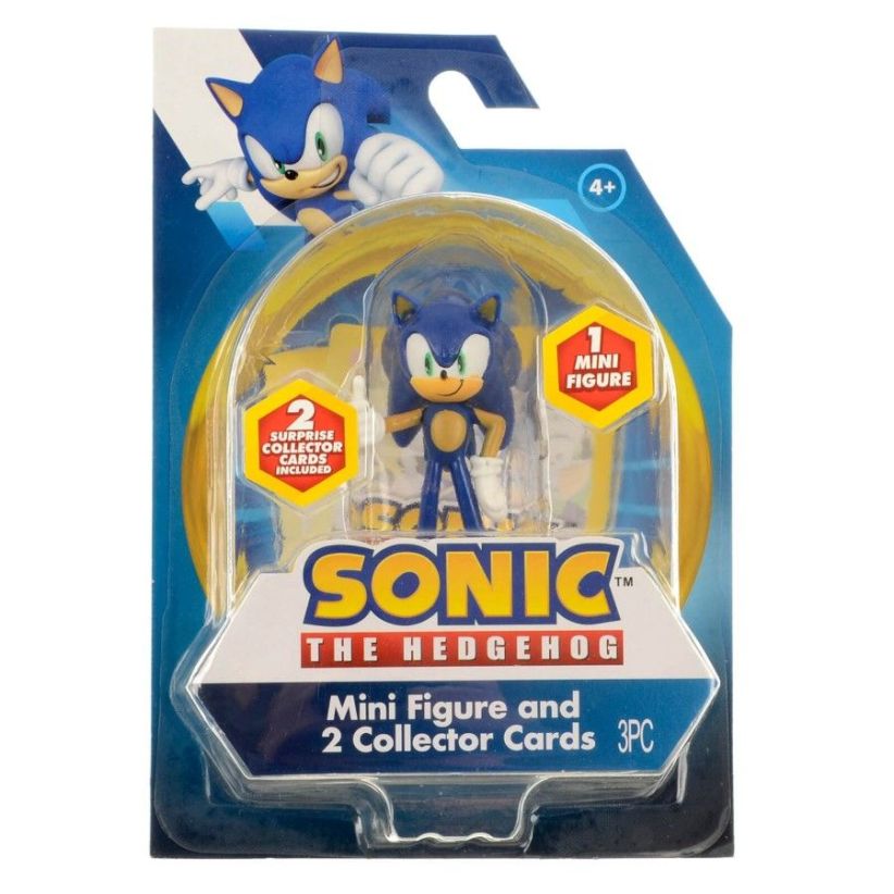 Sonic The Hedgegog 7.5cm Mini Figure with 2 Collector Cards (Sonic) on Action Figures